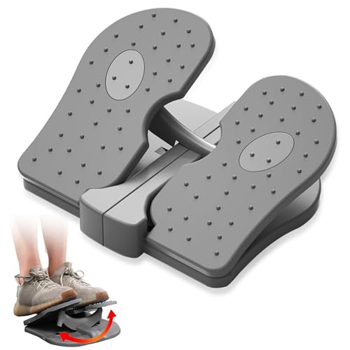 Stair Stepper, Foot Stepper Machine Mini Stepper Trainer Folding Fitness Stepper for Home Office(Grey)